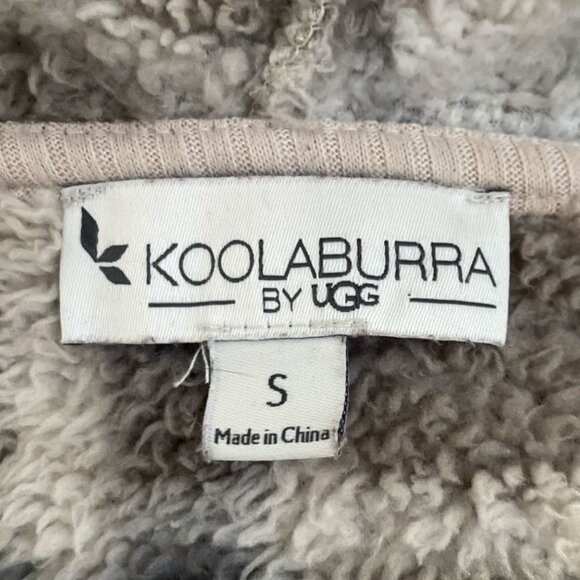 Koolaburra by Ugg Plaid Fleece Cardigan Cozy Soft Hooded Sweater Oversized - Picture 3 of 14